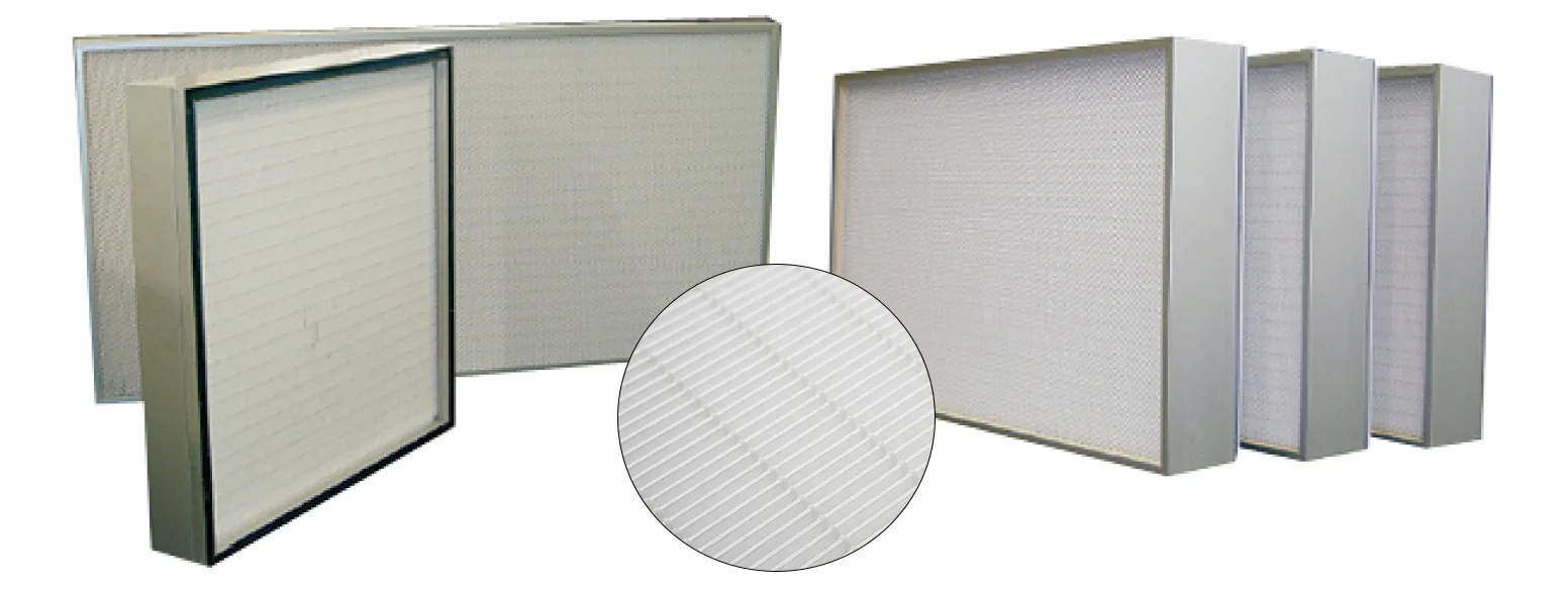 Aluminium-frame HEPA filters