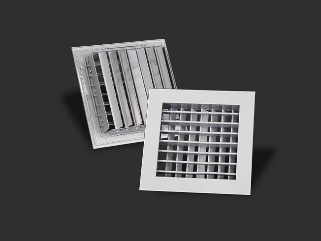 Double-deflection grille